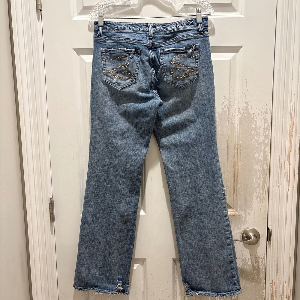 Vintage Y2K Seven 7 Distressed Bootcut Jeans Size 6